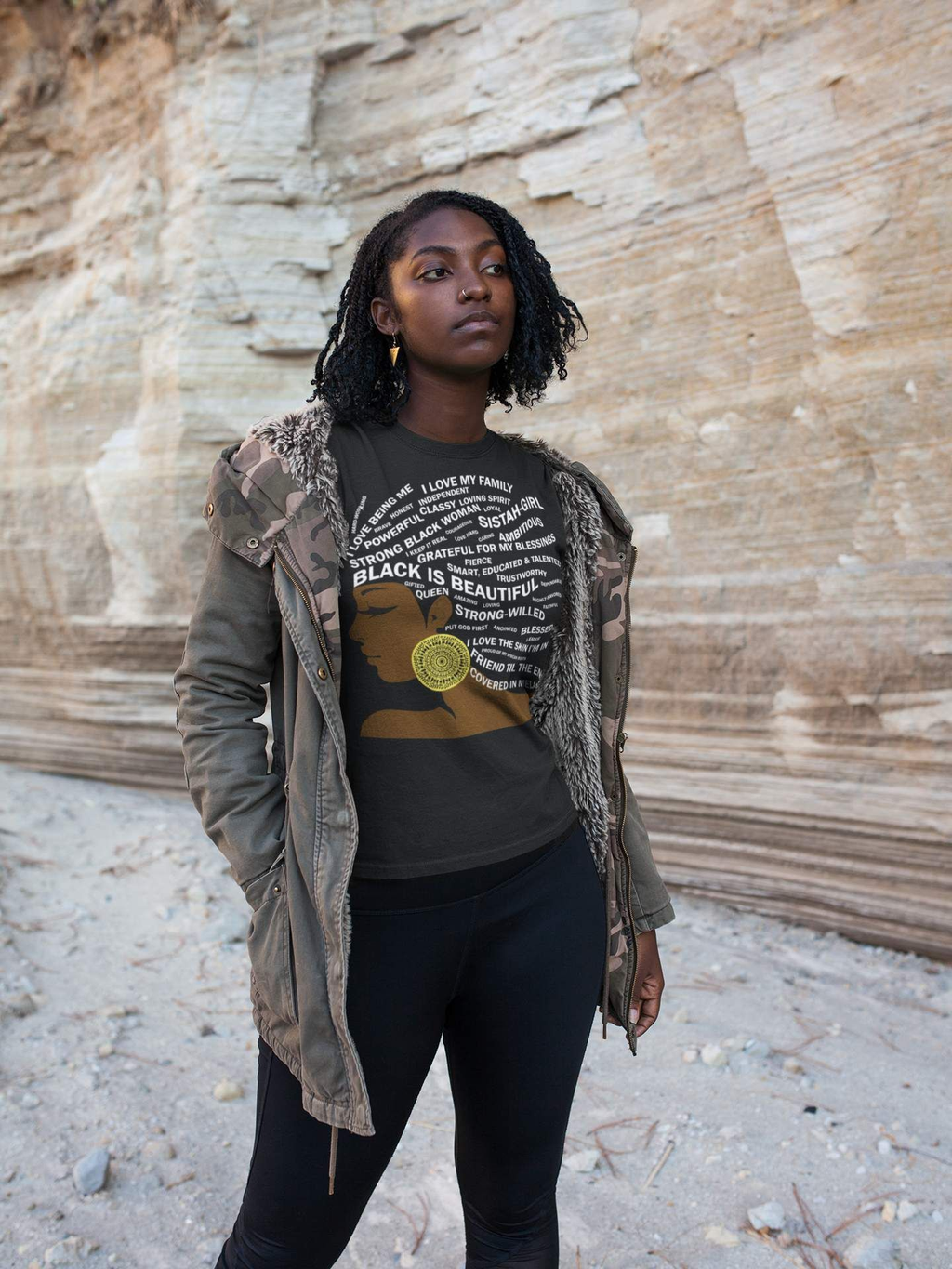 Black Is Beautiful  Graphic T-Shirt For Women