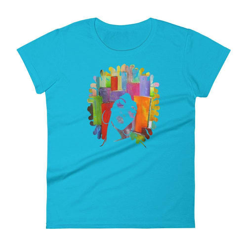Abstract Afro Graphic T-Shirt For Women