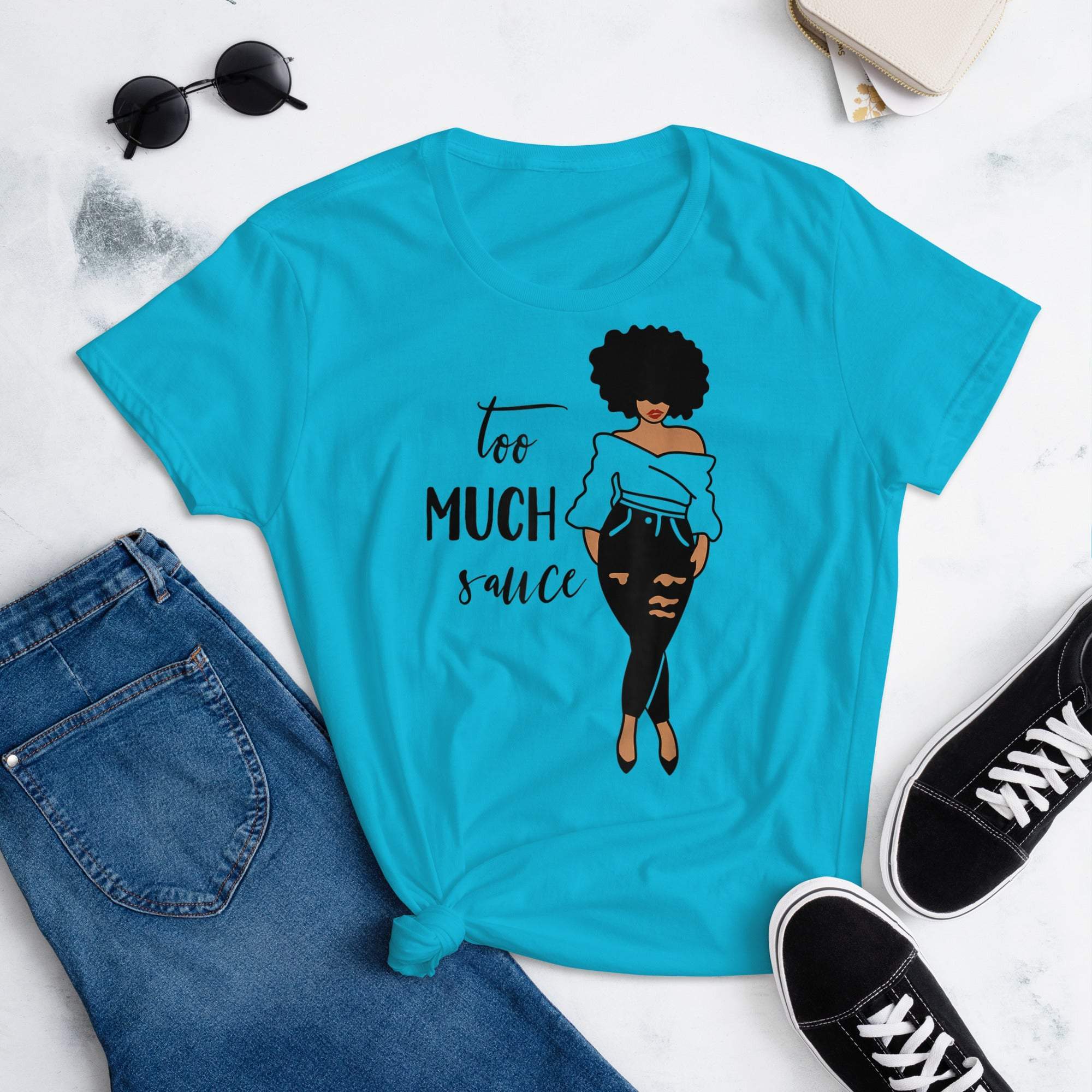 Too Much Sauce Graphic T-Shirt For Women