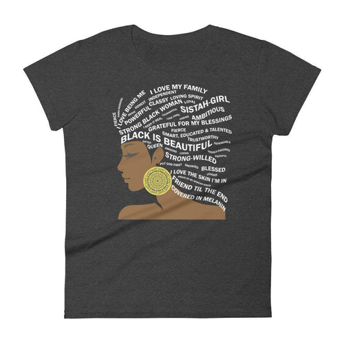 Black Is Beautiful  Graphic T-Shirt For Women
